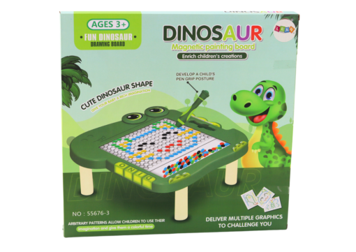 Žalia dinozauro magnetinė lenta vaikams