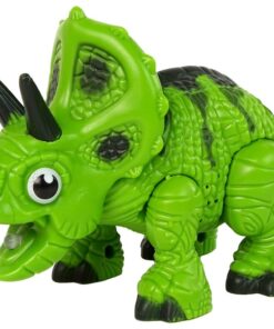 Žalias garų dinozauras triceratopsas