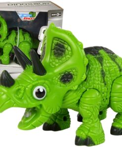 Žalias garų dinozauras triceratopsas