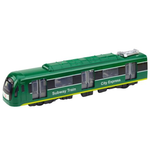 Žalias miesto ekspreso metro traukinys