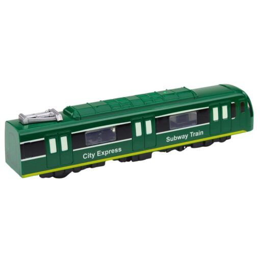 Žalias miesto ekspreso metro traukinys