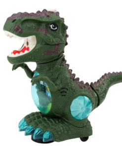 Žalias šokantis dinozauras su dūmais