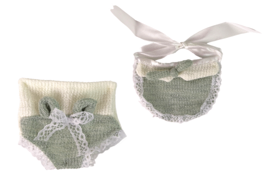 „Sweet Baby“ lėlė su megztuku ir kepuryte – žalia