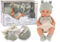 „Sweet Baby“ lėlė su megztuku ir kepuryte – žalia
