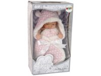 „Sweet Baby“ pupelės tipo lėlė su rožiniu kokonėliu ir kaspinėliu – 24 cm