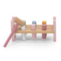 „VIGA PolarB“ medinis kalimo žaislas su plaktuku – lapė (Montessori)