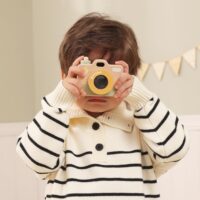 „VIGA“ mano pirmasis medinis fotoaparatas vaikams su kaleidoskopu
