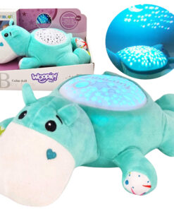 „WOOPIE BABY“ 2-in-1 projektorius ir migdukas – pliušinis hipopotamas