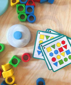 „WOOPIE“ Montessori dinozaurų dėlionė – formų derinimo lavinamasis žaidimas