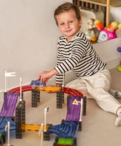 „WOOPIE“ magnetinė automobilių lenktynių trasa + automobilis