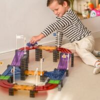 „WOOPIE“ magnetinė automobilių lenktynių trasa + automobilis