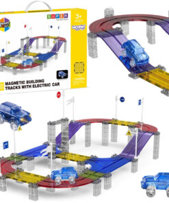 „WOOPIE“ magnetinė automobilių lenktynių trasa + automobilis