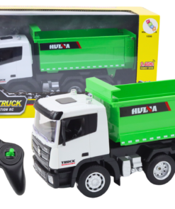 1:18 žalias RC savivartis su priekaba