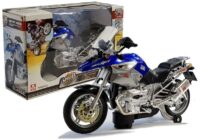 1:8 mėlynas motociklas su šviesomis ir muzika