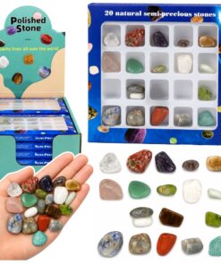 20 vnt. natūralių mineralų rinkinys vaikams