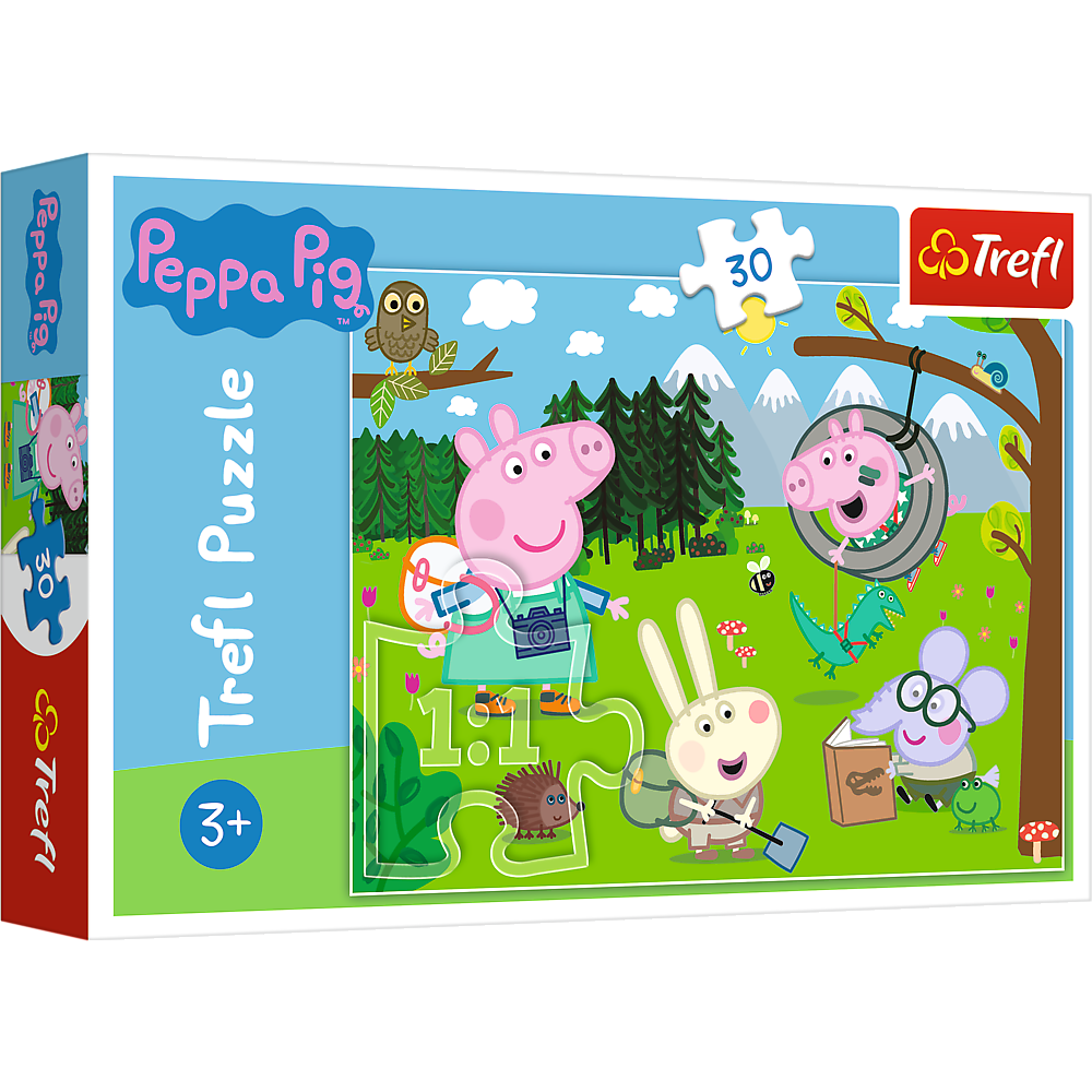 30 detalių dėlionė „Lauko ekspedicija – Peppa Pig“