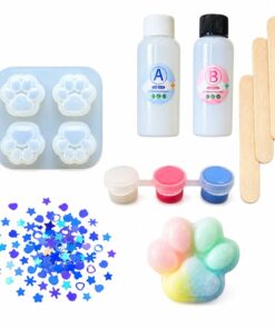 44 dalių kačiuko letenėlės DIY squishy rinkinys