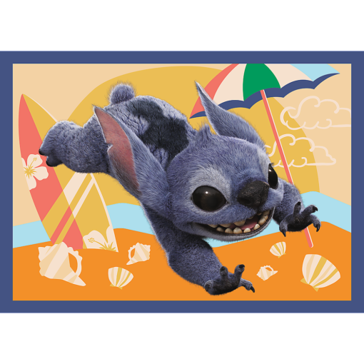 4in1 dėlionė „Havajų atostogos“ – Lilo & Stitch