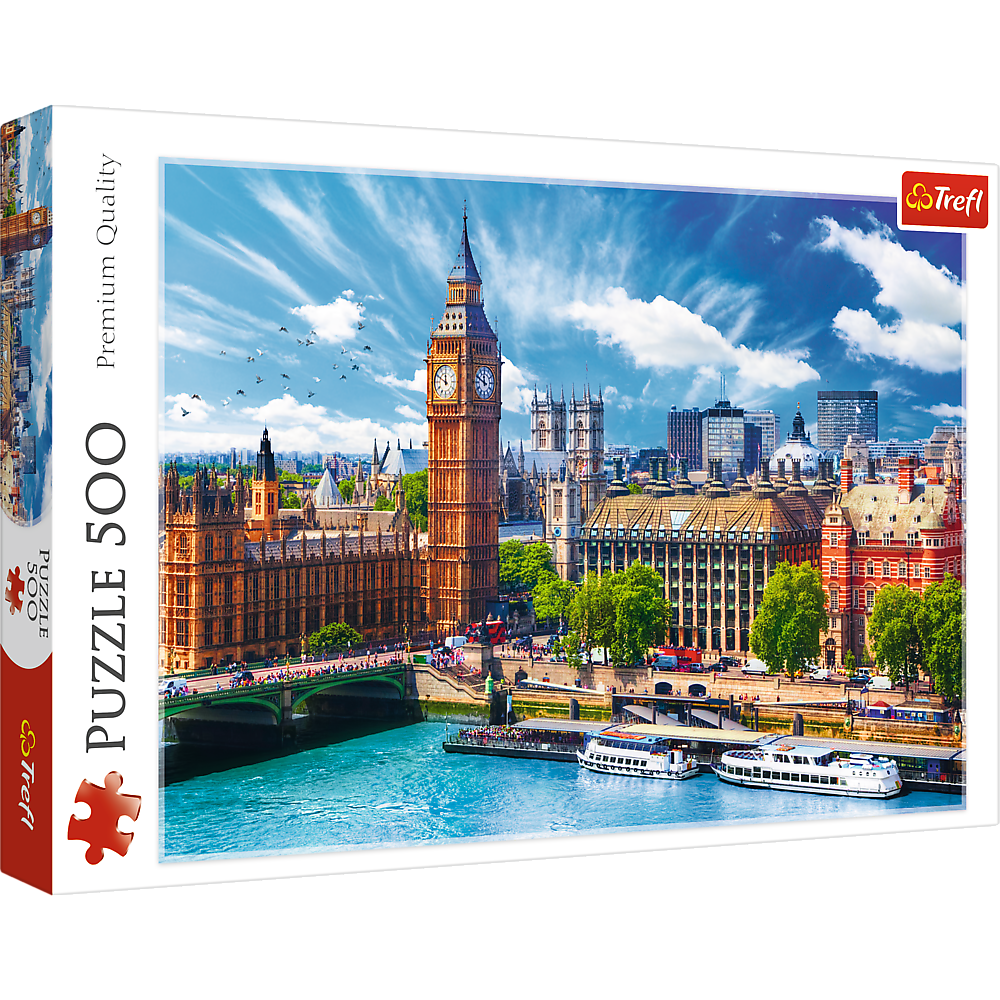 500 detalių dėlionė „Saulėtas Londonas“ 500 detalių dėlionė „Saulėtas Londonas“