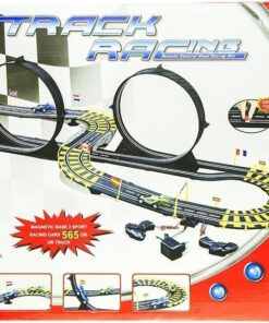 565 cm lenktynių trasa su 2 automobiliais