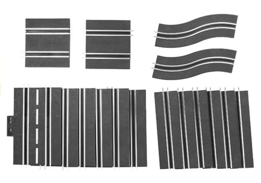 565 cm lenktynių trasa su 2 automobiliais