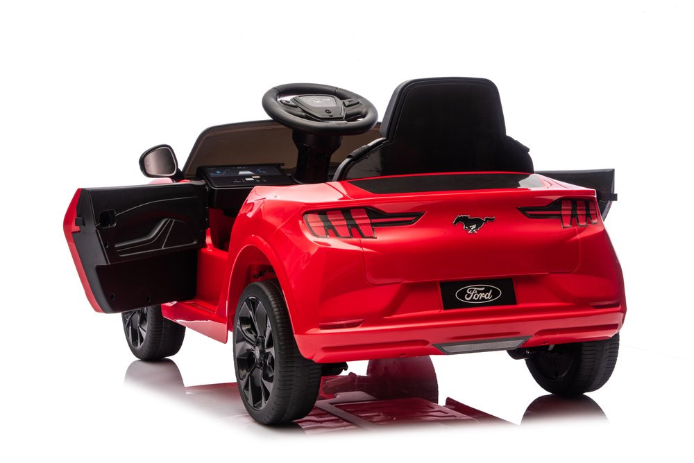 Akumuliatorinis automobilis „Ford Mustang Mach‑E“ vaikams – raudonas