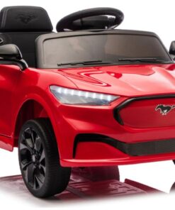 Akumuliatorinis automobilis „Ford Mustang Mach‑E“ vaikams – raudonas
