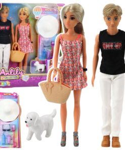 Anlily berniukas ir mergaitė su aksesuarais