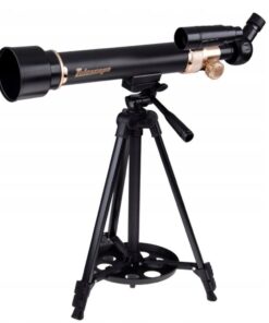 Astronominis teleskopas 50×115 mm su aliuminio trikoju ir priedais