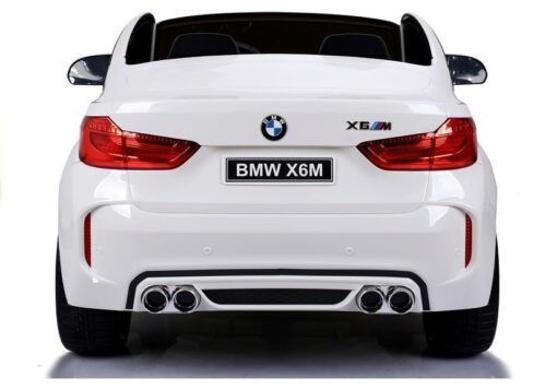 BMW X6M baltas – elektrinis automobilis vaikams