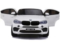 BMW X6M baltas – elektrinis automobilis vaikams