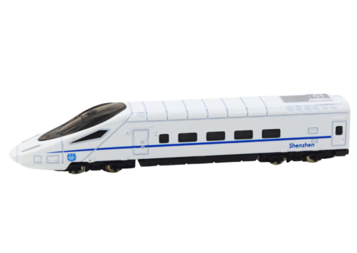 Baltas metalinis traukinio vagonas 1:48