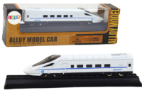 Baltas metalinis traukinio vagonas 1:48