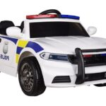Baltas policijos elektromobilis vaikams