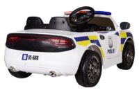 Baltas policijos elektromobilis vaikams