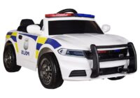 Baltas policijos elektromobilis vaikams