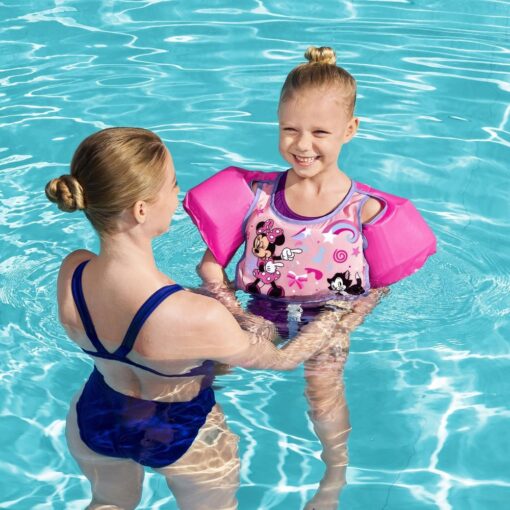 Bestway Minnie Mouse plaukimo mokymosi liemenė vaikams 19–30 kg