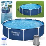 Bestway Steel Pro 305 × 76 cm karkasinis sodo baseinas su siurbliu