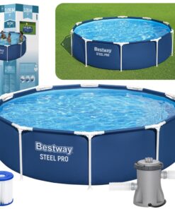 Bestway Steel Pro 305 × 76 cm karkasinis sodo baseinas su siurbliu