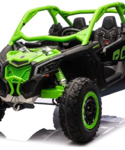 CAN‑AM Turbo RR 24V 4×4 žalias elektromobilis
