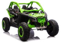 CAN‑AM Turbo RR 24V 4×4 žalias elektromobilis
