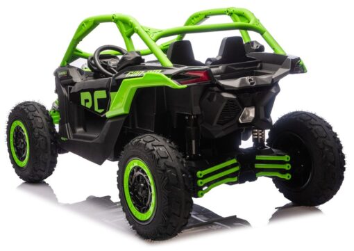 CAN‑AM Turbo RR 24V 4×4 žalias elektromobilis