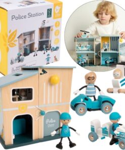 CLASSIC WORLD medinė policijos stotis su automobiliu