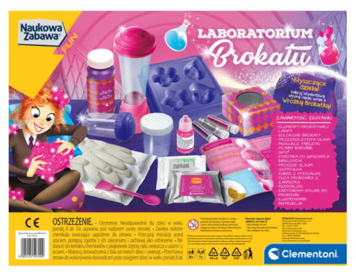 Clementoni blizgučių laboratorija su lavos lempa