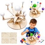 DIY medinis Saulės sistemos modelis vaikams