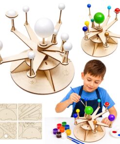 DIY medinis Saulės sistemos modelis vaikams