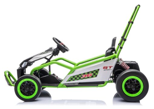 DM‑107 – 24V 7Ah – 2×200W „Mute Motor“ – DRIFT – Žalias