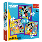 Dėlionė 3in1 – „Mickey ir linksmoji komanda“