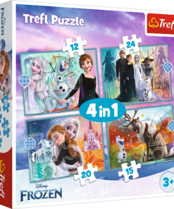 Dėlionės 4in1 „Nuostabus frozen elzų pasaulis“
