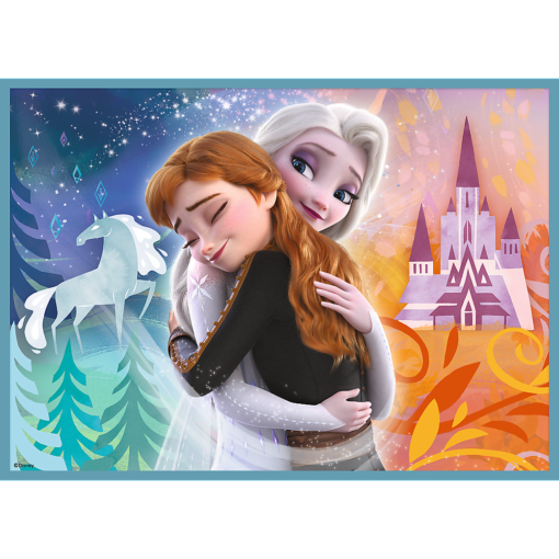 Dėlionės 4in1 „Nuostabus frozen elzų pasaulis“